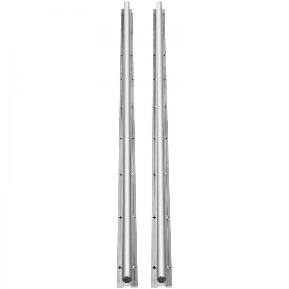 VEVOR Guia Lineal Carriles de Deslizamiento Lineal y Bloques 2 Piezas de Ejes SBR20 y 4 Bloques de Cojinete SBR20UU Juego Guías de Rodamiento Lineal