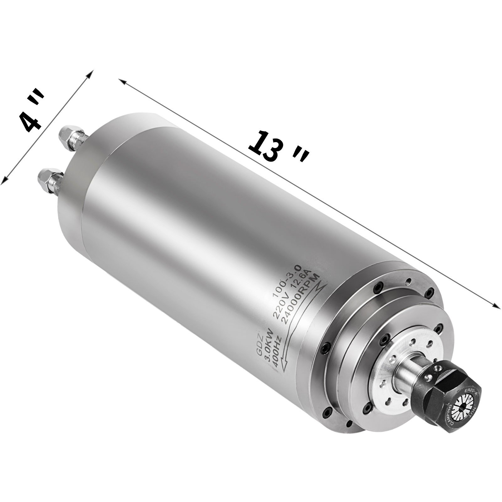 Motor VEVOR 3,0KW refrigerado por agua 220V-250V Motor del Husillo CNC motor de husillo refrigerado por agua