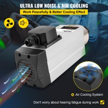 VEVOR Motor de Husillo Refrigerado por Aire ER20, Motor de Eje de Husillo CNC con Eje Refrigerado por Aire 220 V Motor 300 HZ (3 kW) de 0,005 mm de Desviación con Función PLC Fácil de Alta Resistencia