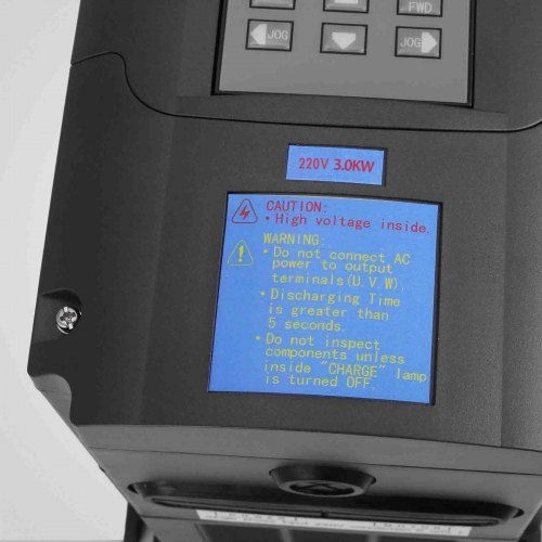 VEVOR Kit de Motor del Husillo Refrigerado por Agua 3KW ER20 8000-24000 r/min + Variador de Frecuencia VFD 4HP 3KW 13A VFD Combinación Eficiente Motor del Husillo CNC y Convertidor de Frecuencia VFD