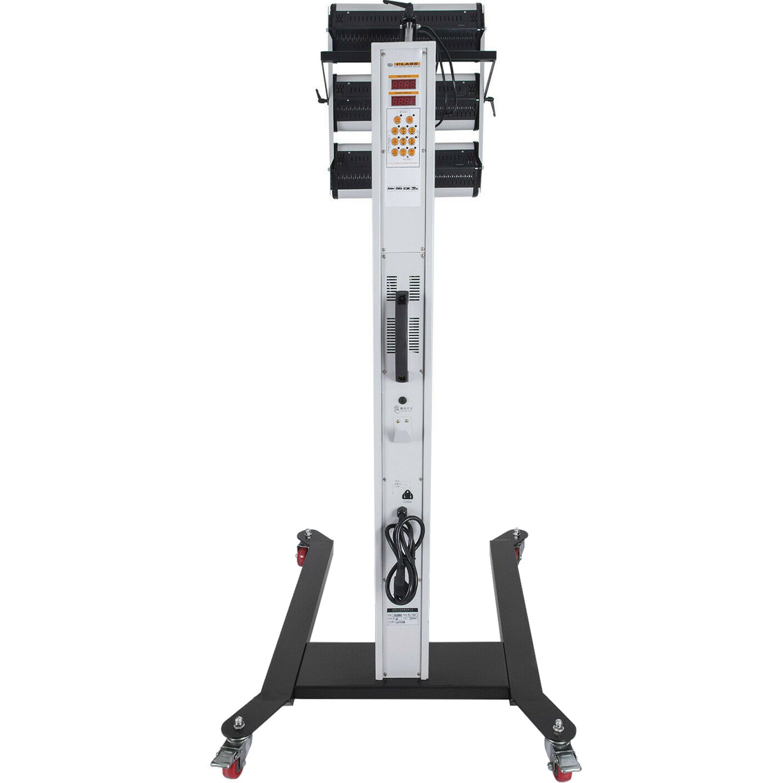 VEVOR Secador Infrarrojos 3000W, Secador de Pintura Infrarrojo para Carrocería Coche 3000W, Secador de Pintura Infrarrojo, Infrarrojos Lámpara de Secado de Pintura, Lámpara de Infrarrojo, con LCD