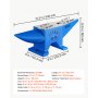 VEVOR Yunque de Acero 30KG, Yunque de Metal 66LBS, Yunque de Herrero Ideal para Metalúrgicos y Herreros para Remachar, Aplanar, Forjar y Formar Metal