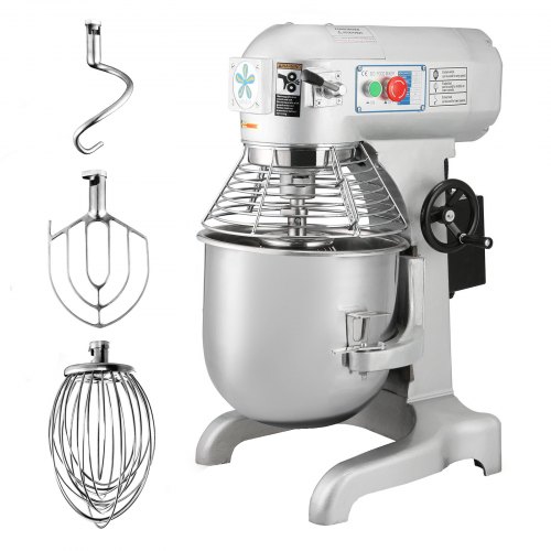 Batidora Amasadora Vevor Artisan 30l 1100w Robot De Cocina - Plata