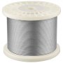 VEVOR Cable de Acero Inoxidable 316 Diámetro de 3,2 mm, Rollo de Cuerda de Alambre 152,4 m, Resistencia a la Rotura de 798,3 kg, Construcción de 1 x 19,  para Barandillas y Enrejados de Jardín