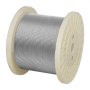 VEVOR Cable de Acero Inoxidable 316 Diámetro de 3,2 mm, Rollo de Cuerda de Alambre 152,4 m, Resistencia a la Rotura de 798,3 kg, Construcción de 1 x 19,  para Barandillas y Enrejados de Jardín
