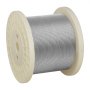 VEVOR Cable de Acero Inoxidable 316 Diámetro de 3,2 mm, Rollo de Cuerda de Alambre 152,4 m, Resistencia a la Rotura de 798,3 kg, Construcción de 1 x 19,  para Barandillas y Enrejados de Jardín