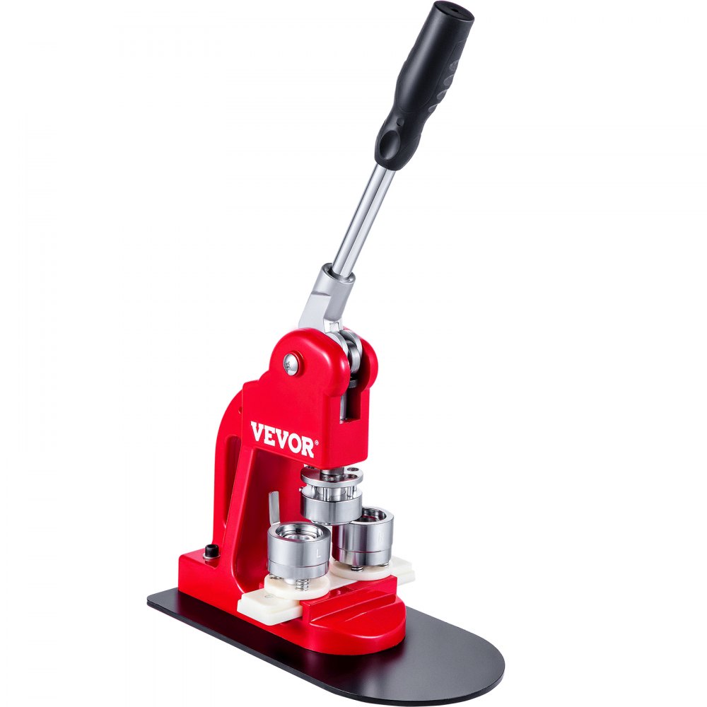 VEVOR Máquina de Prensa de Insignias 32 mm Fabricante de Botones Tamaño de la Base 16 x 29 cm Máquina para Hacer Botones, con 1 Cortador de Papel de Plástico y 1 Paquete de Accesorios para Máquina