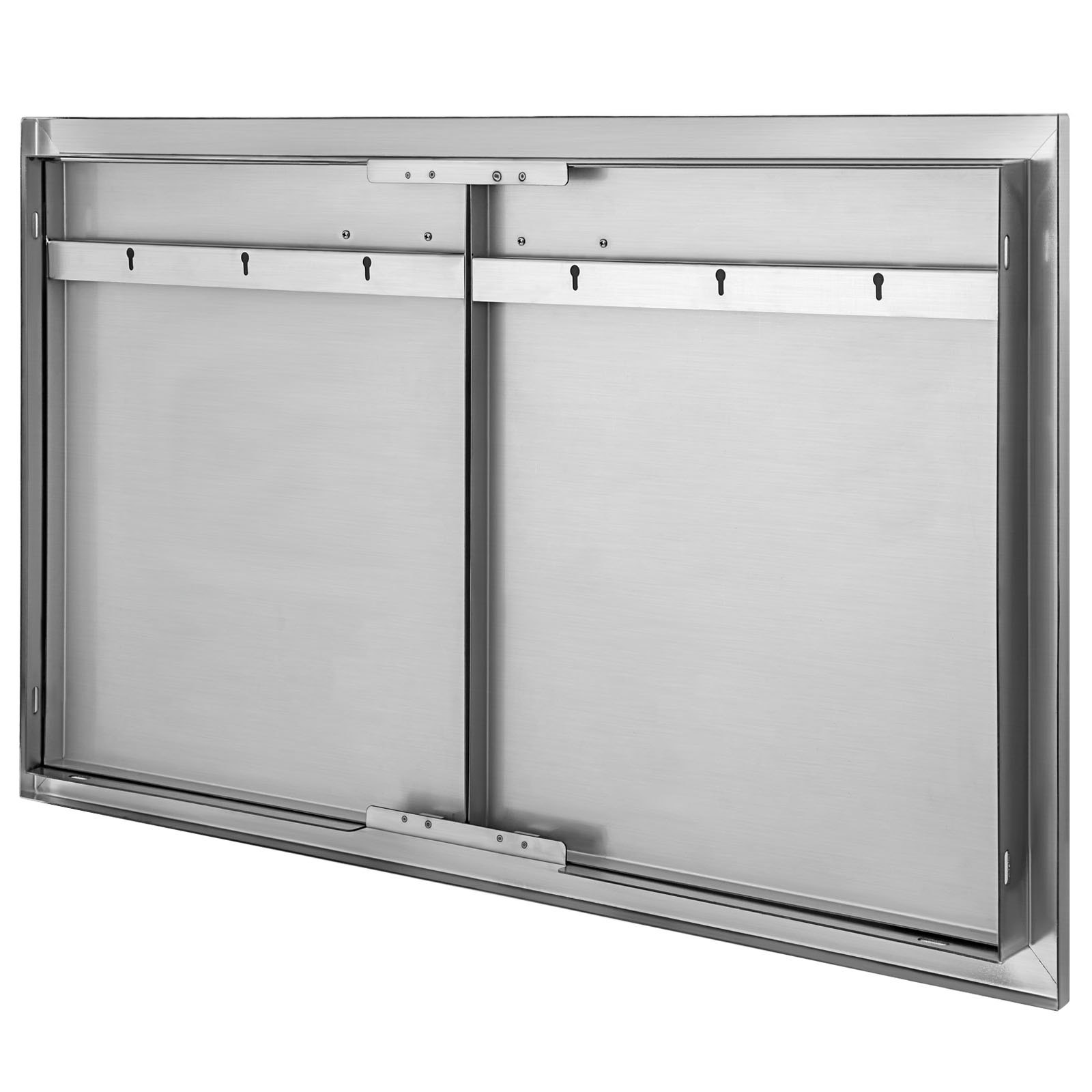 VEVOR Puerta de Acero Inoxidable para Cocina al Aire Libre 83,8 x 55,9 cm, Isla para Asador y Cocina para Exteriores, con Tamaño de Corte de 78,2 x 50,3 cm, Puerta de Acero Inoxidable para Barbacoa