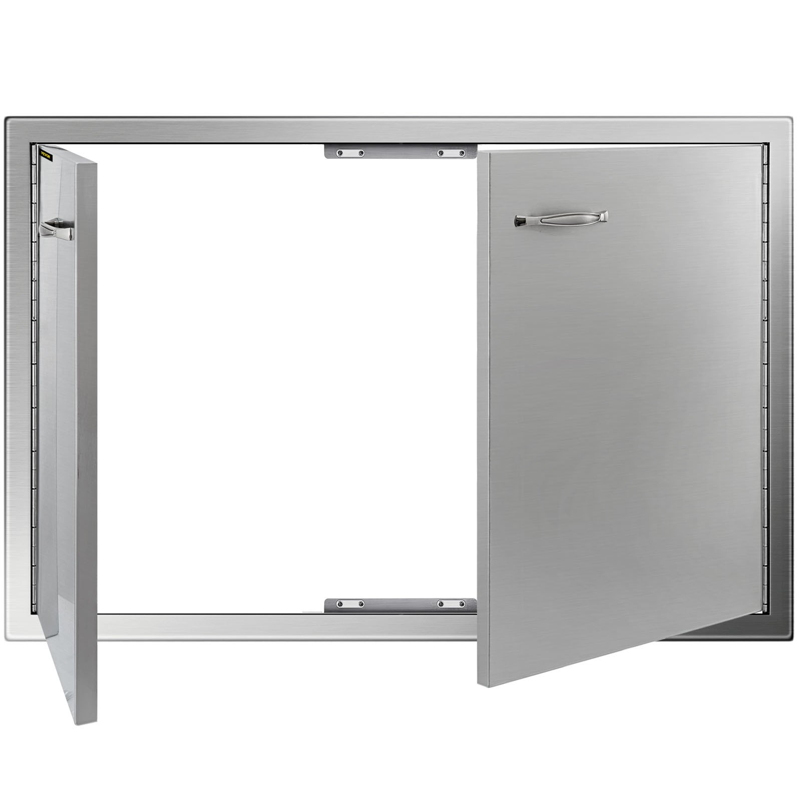 VEVOR Puerta de Acero Inoxidable para Cocina al Aire Libre 83,8 x 55,9 cm, Isla para Asador y Cocina para Exteriores, con Tamaño de Corte de 78,2 x 50,3 cm, Puerta de Acero Inoxidable para Barbacoa