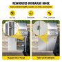 VEVOR Puerta de La Cocina Al Aire Libre Puerta de BBQ 36 Pulgadas Con Estante de Acero Inoxidable Perfecto para Cocinas Al Aire Libre y Condiciones Climáticas, Llueva o Truene