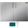 VEVOR Puerta de La Cocina Al Aire Libre Puerta de BBQ 36 Pulgadas Con Estante de Acero Inoxidable Perfecto para Cocinas Al Aire Libre y Condiciones Climáticas, Llueva o Truene