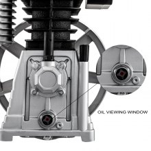 VEVOR Compresor Compactadoras Agregado 2,2kW - 3kW Cabezal de la Bomba del Compresor de Aire 1300rpm Cabezal de Compresor de Aire de Material de Aluminio para Industrias Químicas Electrónicas Textiles