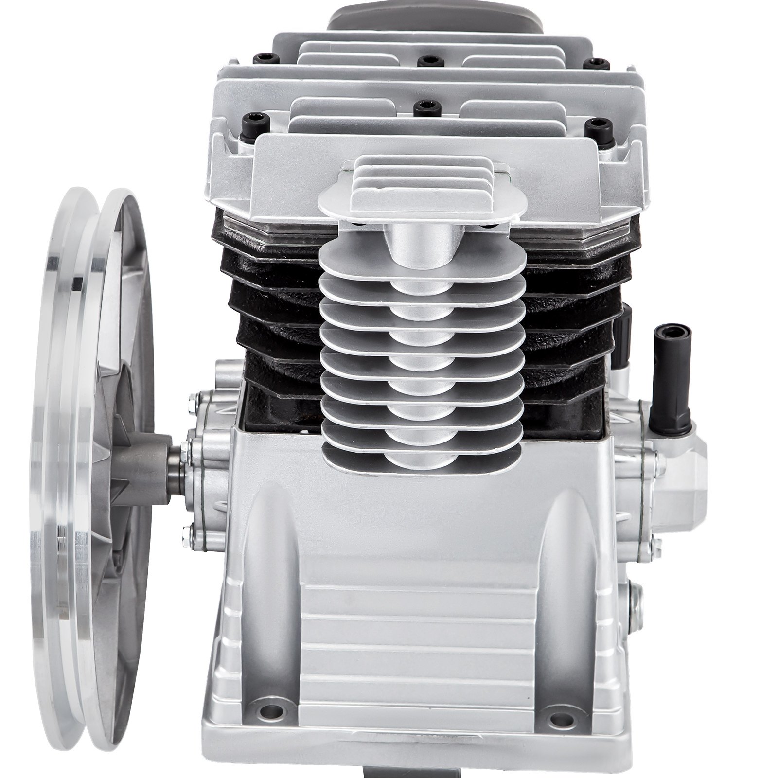 VEVOR Compresor Compactadoras Agregado 2,2kW-3kW Cabezal de la Bomba del Compresor de Aire 1300rpm Cabezal de Compresor de Aire de Material de Aluminio para Industrias Químicas Electrónicas Textiles