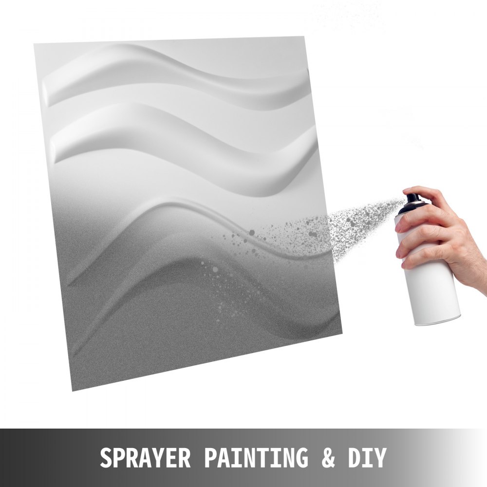 Paneles De Pared 3d Estilo De Olas Pequeñas Azulejos Decorativos De Pvc