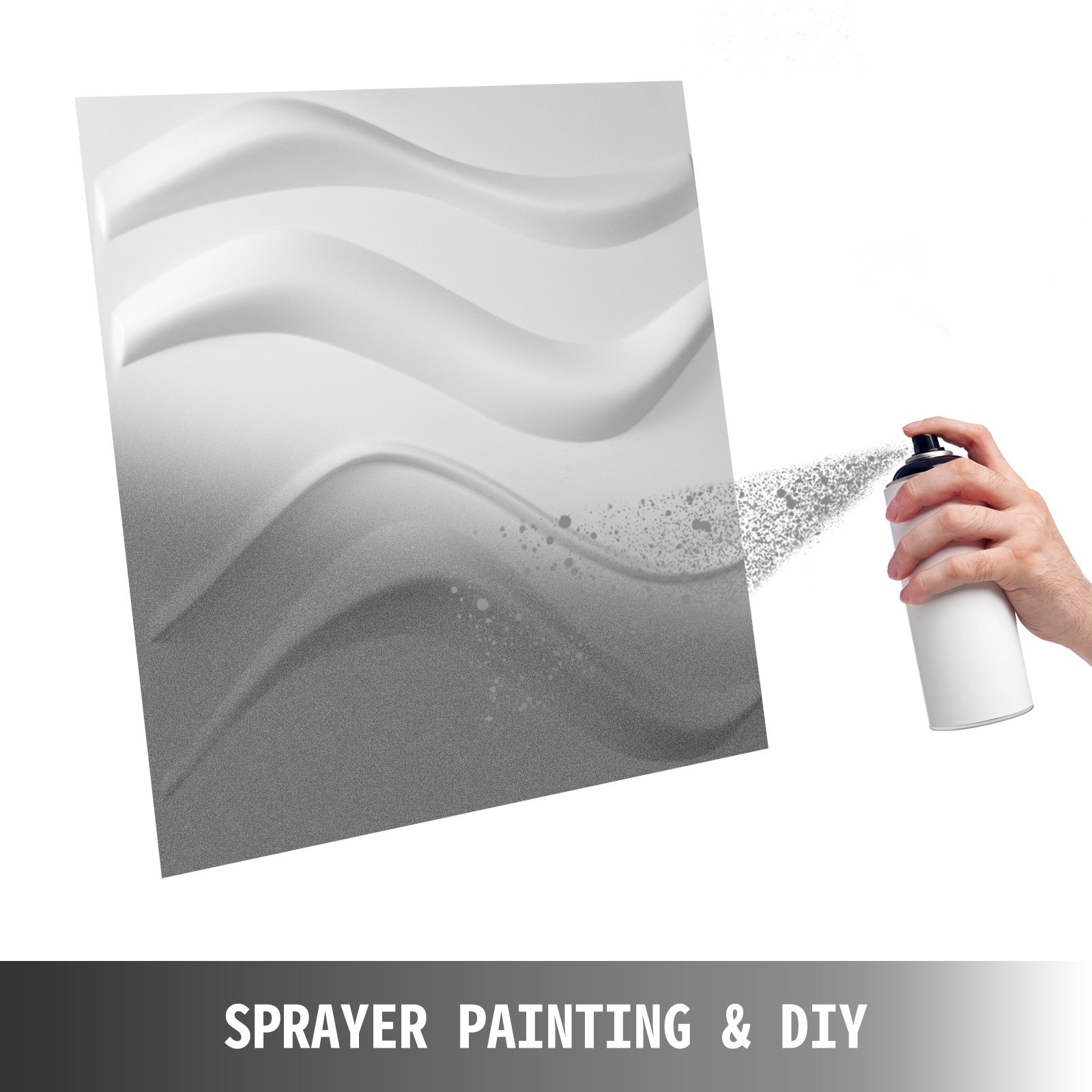 Paneles De Pared 3d Estilo De Olas Pequeñas Azulejos Decorativos De Pvc