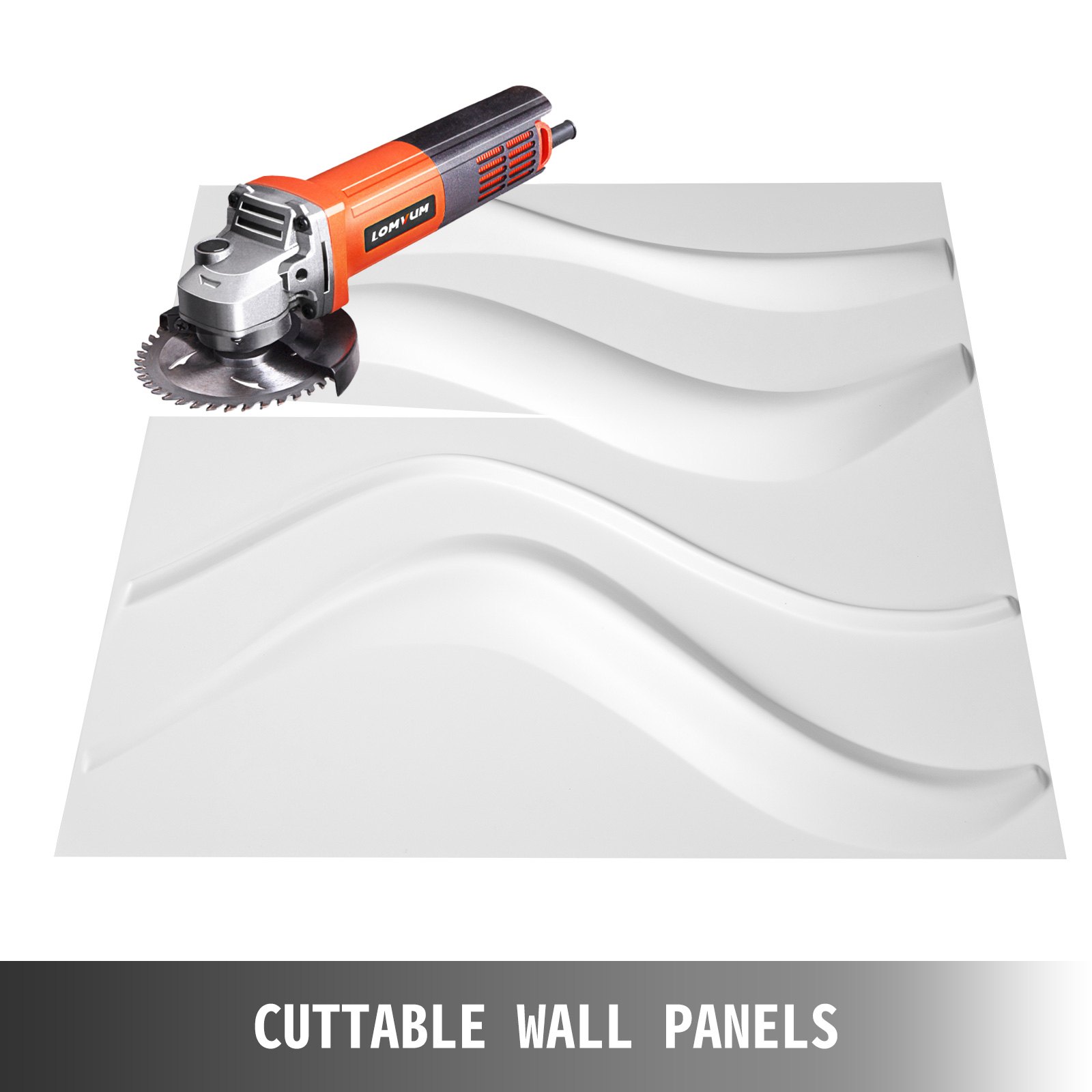 Paneles De Pared 3d Estilo De Olas Pequeñas Azulejos Decorativos De Pvc