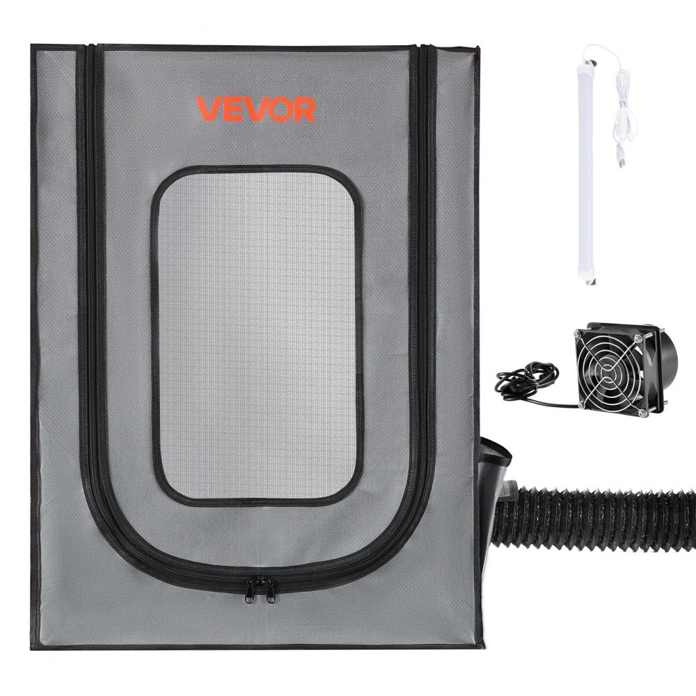VEVOR Carcasa para Impresora 3D, 55 x 65 x 75 cm, Cubierta Protectora Antipolvo e Impermeable con Temperatura Constante e Iluminación LED, Compatible con Impresoras Photon Mono/Mars 3, FDM/LCD