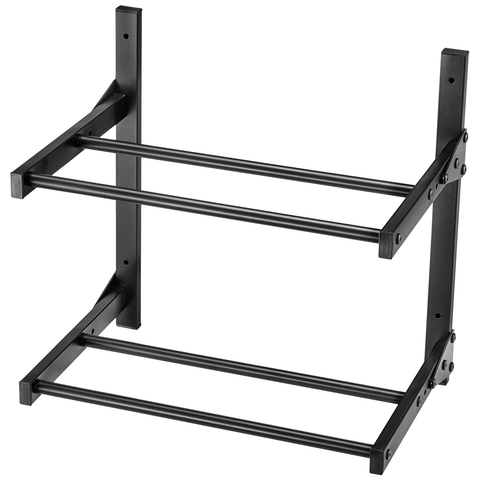 VEVOR Estante de Almacenamiento de Filamentos 2 Niveles Montado en Pared 445 x 290 x 425 mm Soporte de Metal para Carretes de Filamento para Estudios de Impresión 3D, Talleres de Oficina, Negro