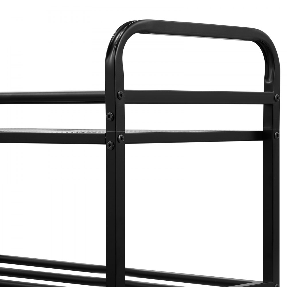 VEVOR Estante de Almacenamiento de Filamentos de 3 Niveles para Impresión 3D Soporte de Metal para Bobinas de Filamento con Ruedas 680 x 400 x 880 mm para Estudios, Talleres, Oficinas, Negro
