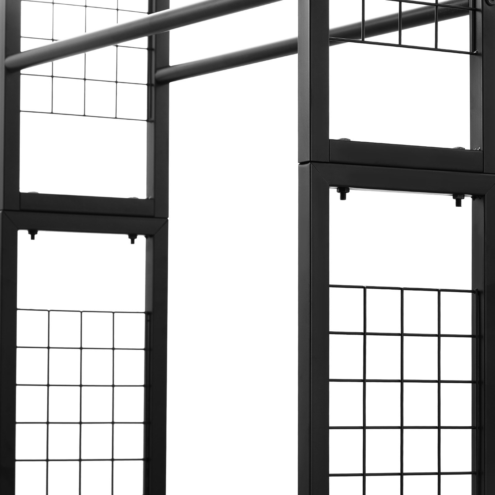 VEVOR Estante de Almacenamiento de Filamentos 4 Niveles para Impresión 3D Carrito de Metal con Ruedas para Carretes de Filamento 600 x 600 x 1800 mm para Estudios, Talleres, Oficinas, Negro