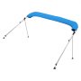 VEVOR Bimini Top Boat Cover Sunshade (3 arches) made of 600D polyester with aluminum alloy frame, waterproof sunshade boat awning with storage bag, 185-198 cm (W) Blue