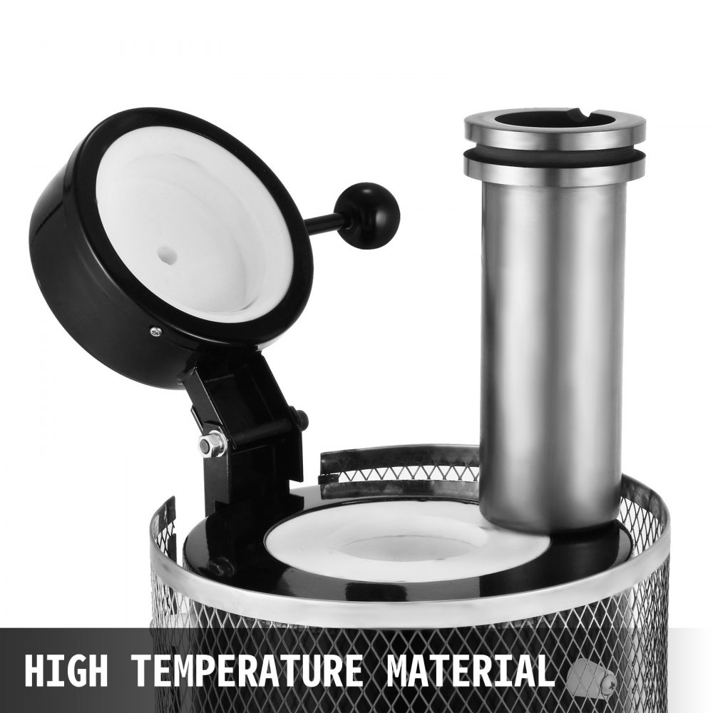 VEVOR Horno de Fusión, 3 kg Horno de Fusión de Oro, 1150 ℃ Horno Fundición Metales Digital 1400 W Horno de Fusión Eléctrica para Fundir Oro Horno Fusión Automática para Joyas Máquina de Fusión de Oro