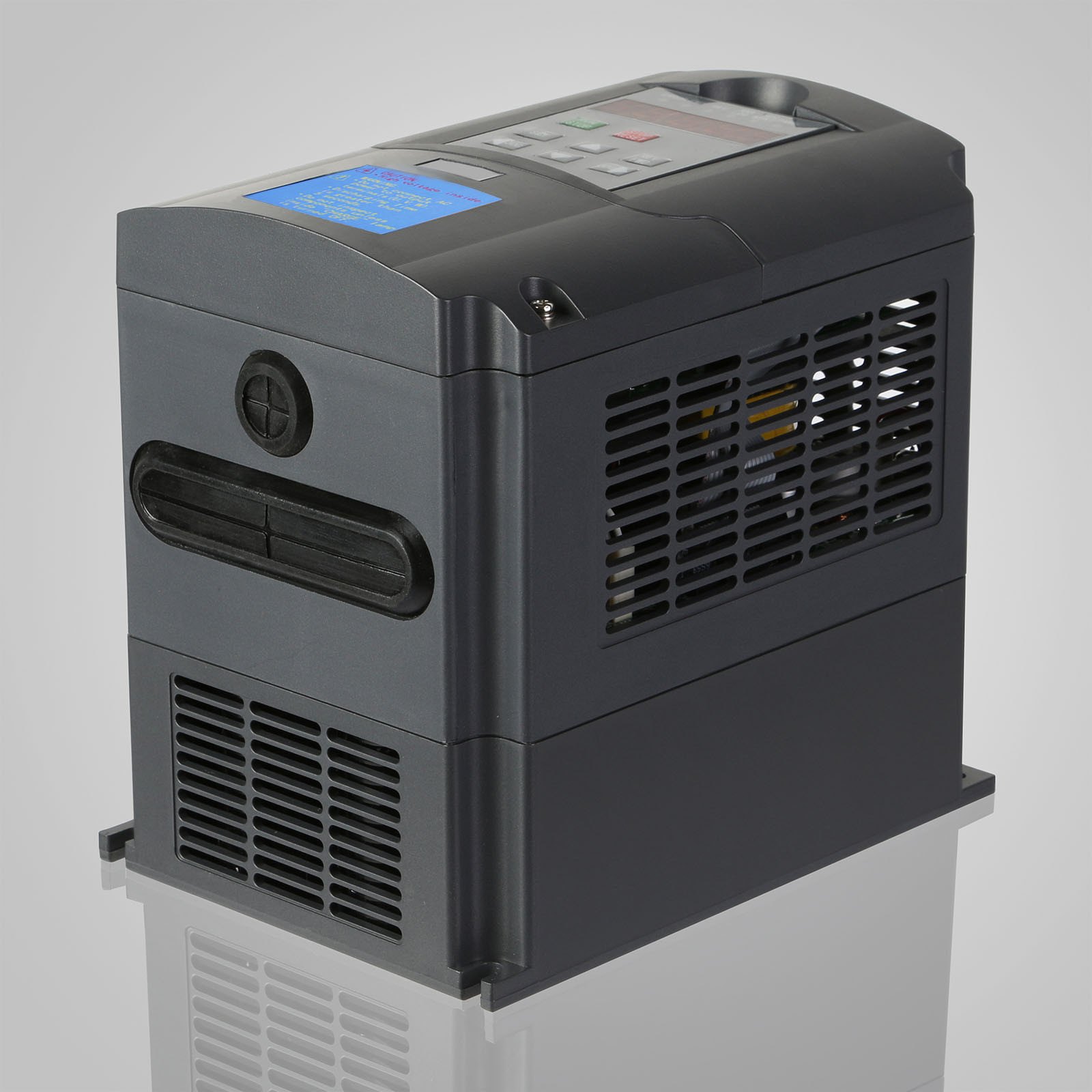 VEVOR 4 KW Accionamiento de Frecuencia Variable 220V 208-240 VAC 48-63 Hz 0-400 Hz 1 o 3 Fases, Motor de Husillo de 4 KW Refrigerado por Aire 220 V 10 A 300 Hz 1-18000 rpm 40 x 20 x 17 cm
