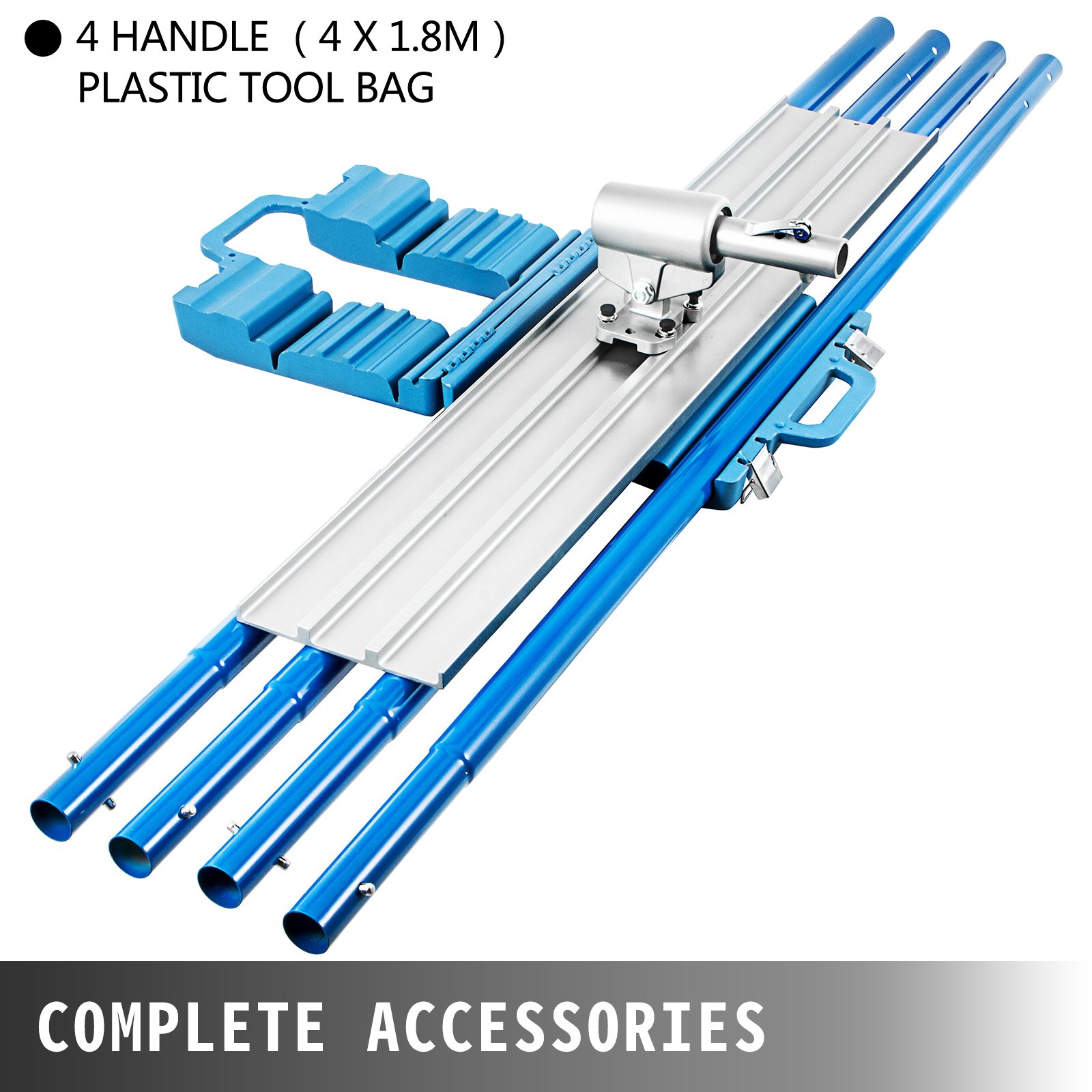 Vevor Flotador De Hormigón Cuadrado 120x20 Cm Bull Float Con Soporte Ajustable