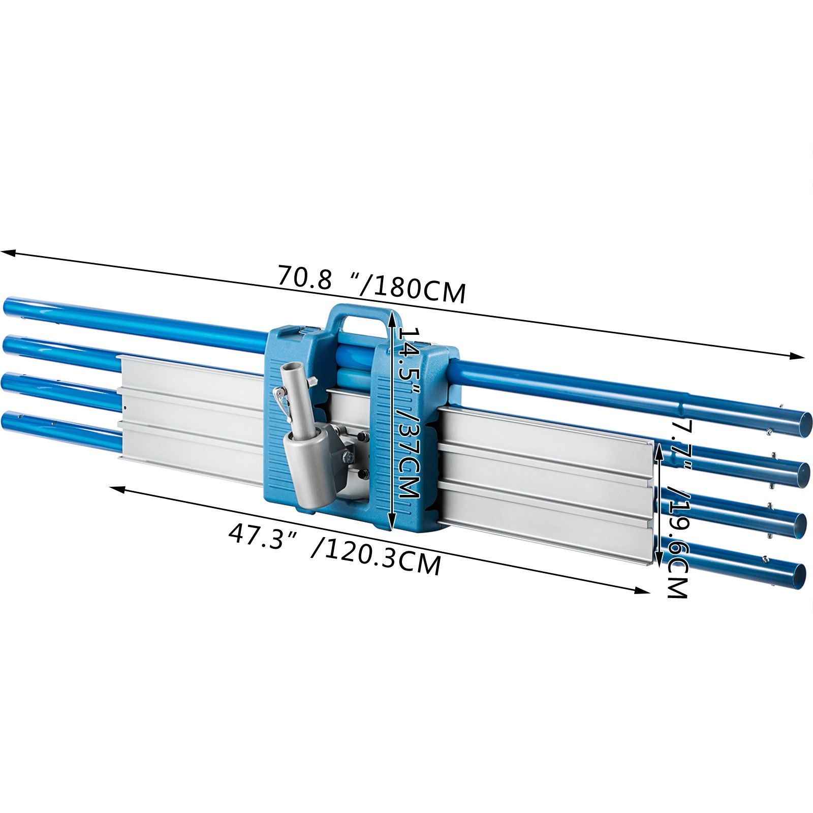 Vevor Flotador De Hormigón Cuadrado 120x20 Cm Bull Float Con Soporte Ajustable