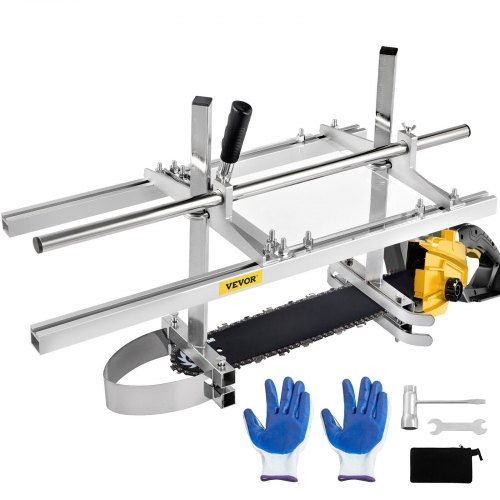 VEVOR Sierra de Cadena 45-122 cm Sierra de Soldadura de Aluminio para Acero  18 "-48" Barra de Corte de Madera para Encofrado