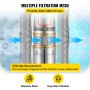 VEVOR Bomba Sumergible para Pozo Profundo 1hp / 0,75 KW 220 V 50 HZ, Bomba de Agua para Pozos de Acero Inoxidable con Altura de 74m, Bomba de Agua Acero con Caja de Control y Diámetro de 102 mm