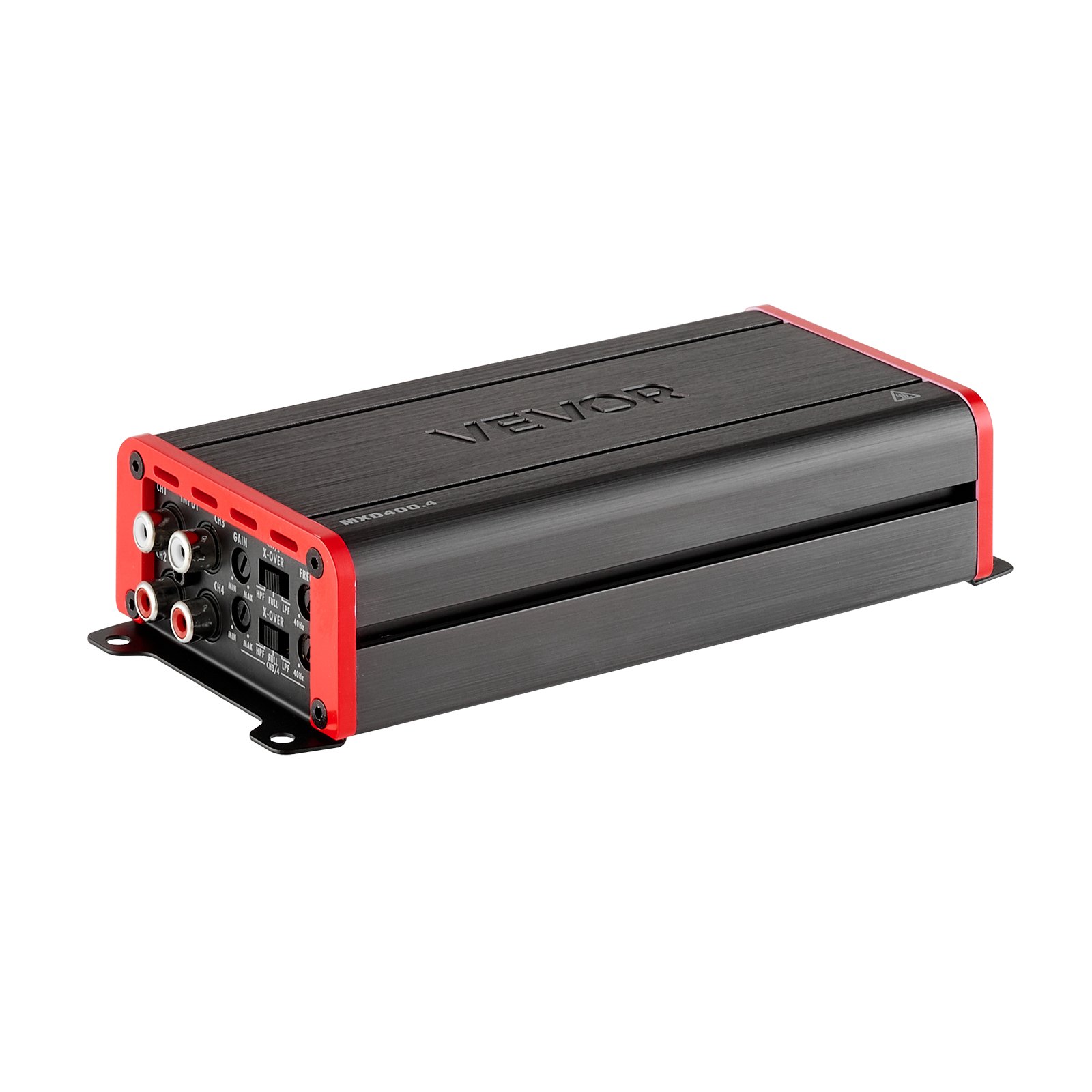 VEVOR Amplificador para Automóvil 4 Canales Puenteable Clase D, Máximo 4 x 272W a 4 ohmios y 4 x 400W a 2 ohmios, Amplificador Estéreo de Audio para Coche para Vehículo Todoterreno SUV Sedán Camioneta