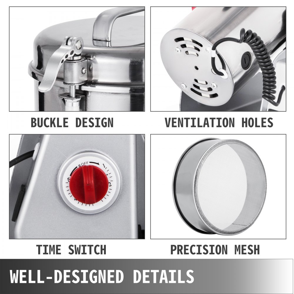 500g De Alta Velocidad EléCtrica Hierba Granos De Café De Grano De Cereales MáQuina Amoladora Molino De Harina En Polvo