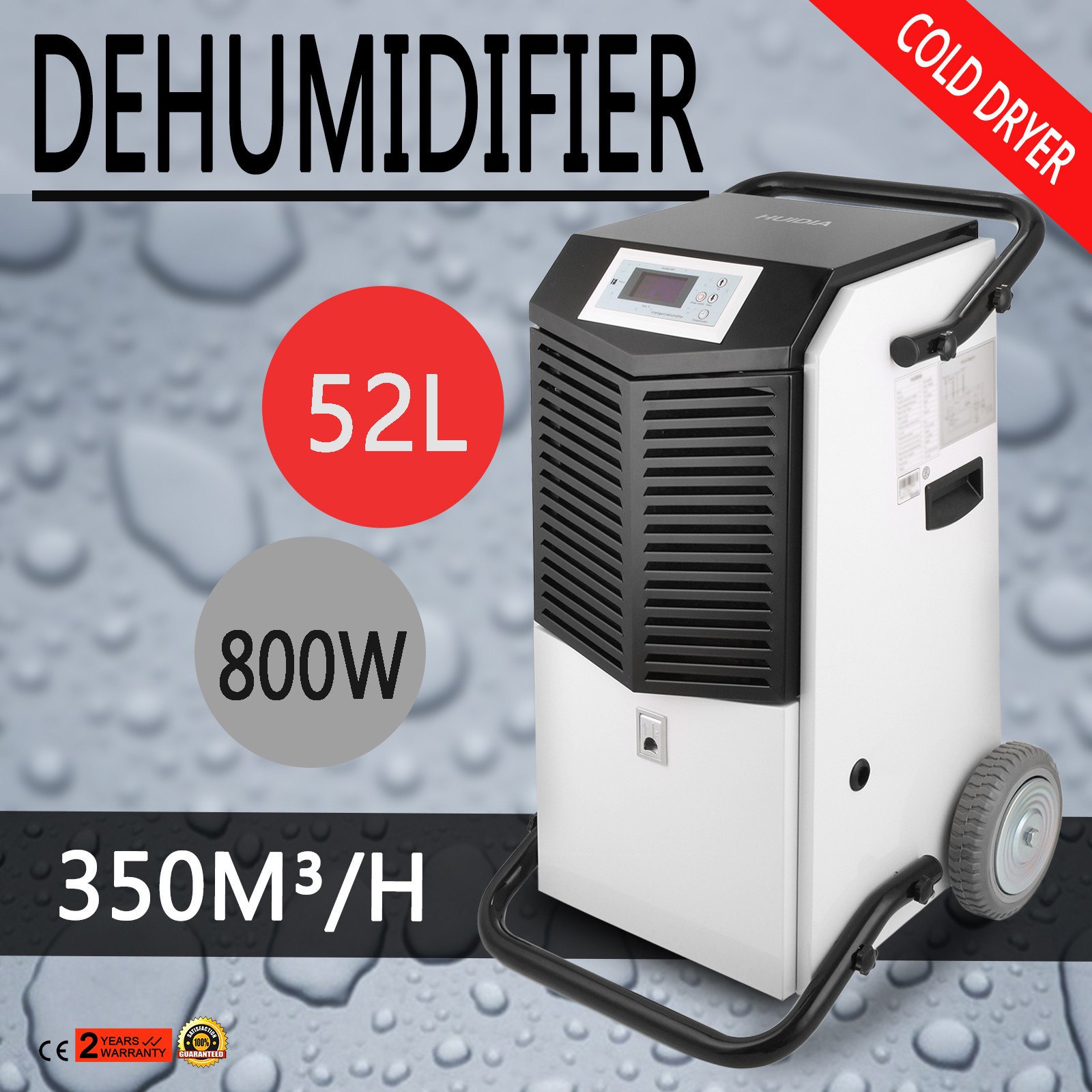 Nuevo secador de deshumidificador de calidad superior Reduce la humedad del aire 52L