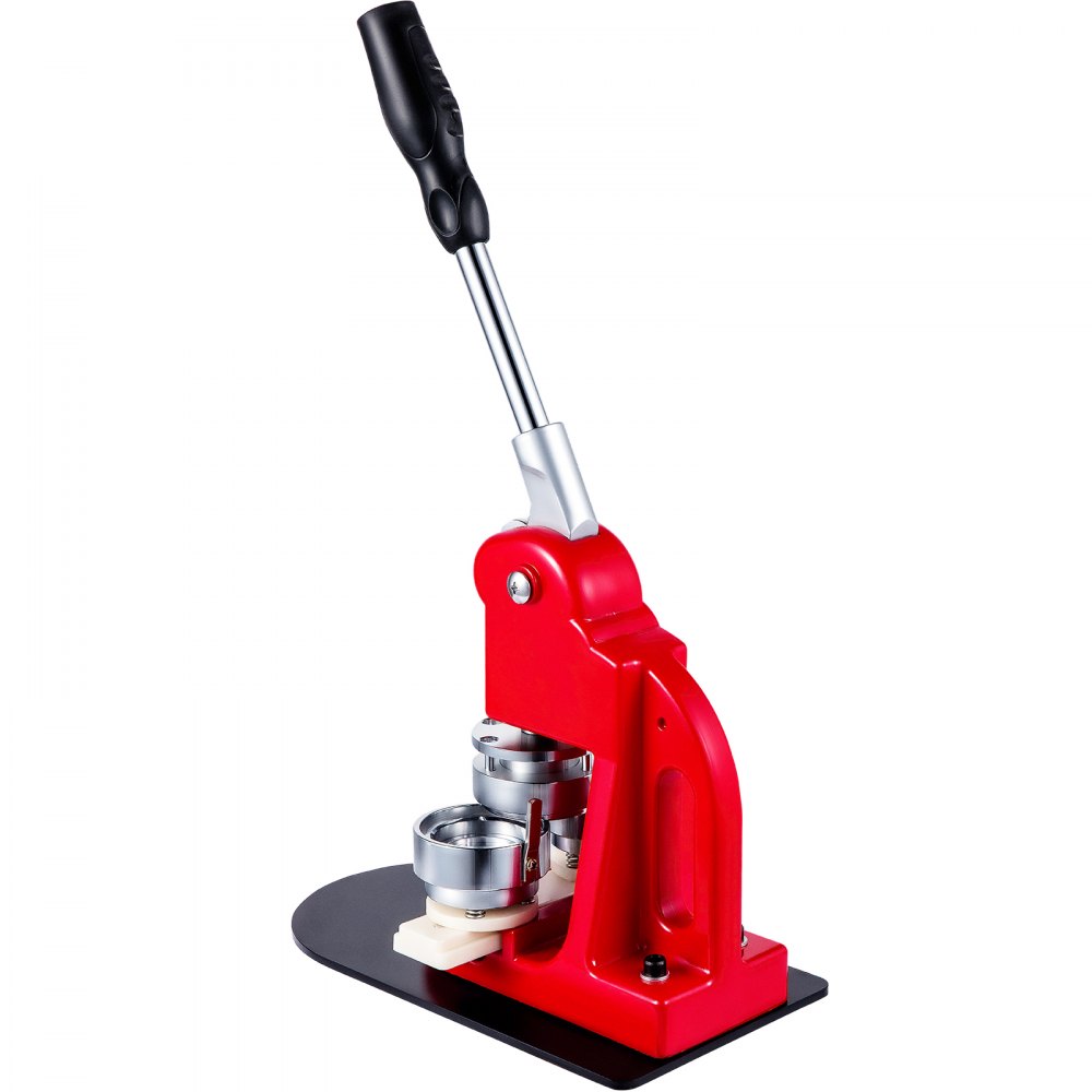 VEVOR Máquina de Prensa de Insignias 58 mm Fabricante de Botones Tamaño de la Base 16 x 29 cm Máquina para Hacer Botones, Cantidad de Botones de 500 pcs, con 1 Paquete de Accesorios para Máquina