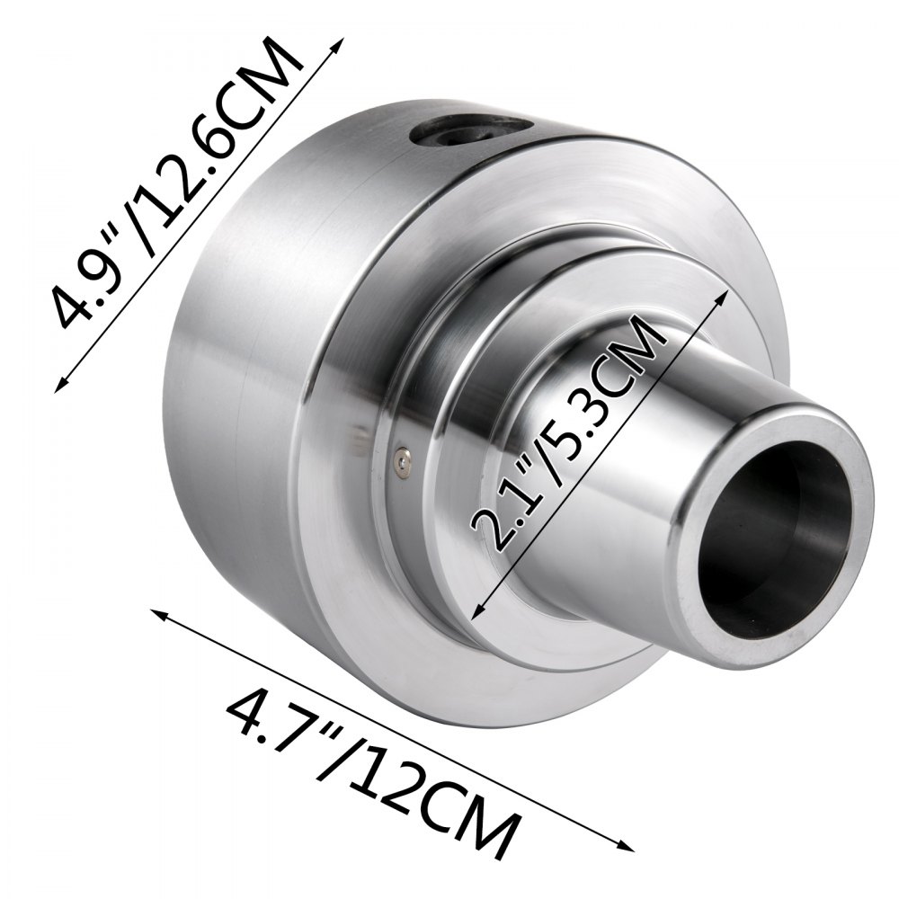 Vevor 5c Torno Portabrocas Mandril De Pinzas 6000rpm 0,0006"tip D1-3 Giratorio