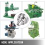 Vevor Mandril De Pinzas 5c Velocidad De 6000 Rpm D1-6 Giratoria Alta Precisión