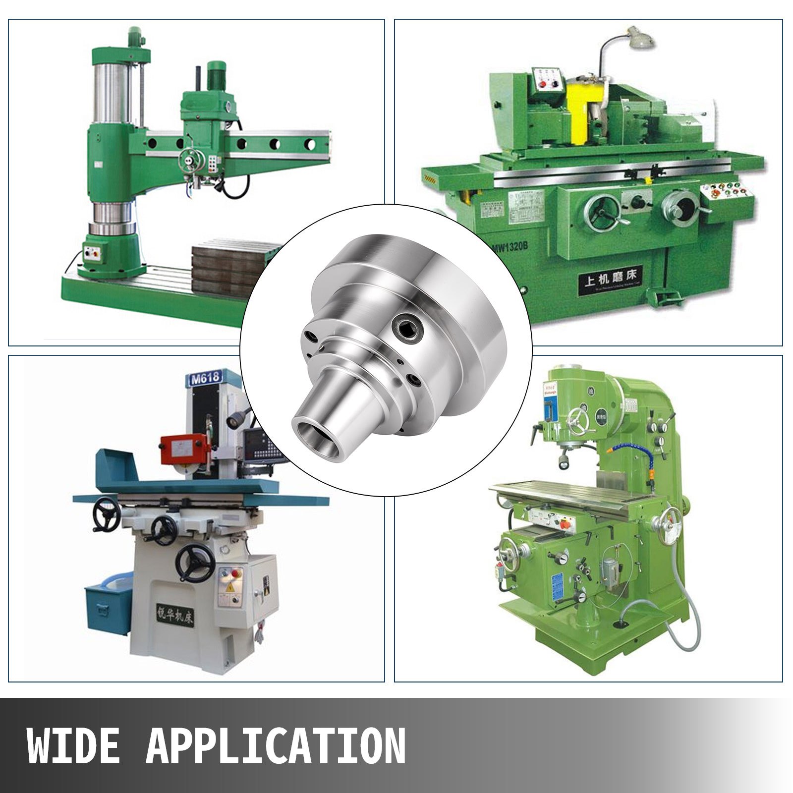 Vevor Mandril De Pinzas 5c Velocidad De 6000 Rpm D1-6 Giratoria Alta Precisión