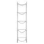 VEVOR 5-Tier Water Jug Holder, 5-Gal Water Bottle Holder, Single-Row Iron Water Bottle Rack for 5 Bottles, Sturdy Water Jug Rack, Water Jug Holder for Kitchen, Office, Living Room, Silver