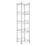 VEVOR 5-Tier Water Jug Holder, 5-Gal Water Bottle Holder, Single-Row Iron Water Bottle Rack for 5 Bottles, Sturdy Water Jug Rack, Water Jug Holder for Kitchen, Office, Living Room, Silver
