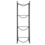 VEVOR - Soporte para jarra de agua de 4 niveles, soporte para botella de agua de 5 galones, soporte para botella de agua de una sola fila para 4 botellas, soporte resistente para jarra de agua para cocina, oficina, sala de estar, color negro