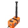 VEVOR Gato Hidráulico Eléctrico 5 t, con Llave de Impacto y Bomba de Aire Integrada, Rango de Elevación de 155-450 mm, con Martillo de Seguridad, Luz LED, para Camionetas, SUV, Sedanes, Naranja