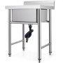 VEVOR Sink Mat, 1 mm Stainless Steel Sink Organizer, 44.45 x 41.91 x 25.4 cm, Kitchen Sink Insert, Stainless Steel Sink Organizer, Sink Organizer, Camping Sink
