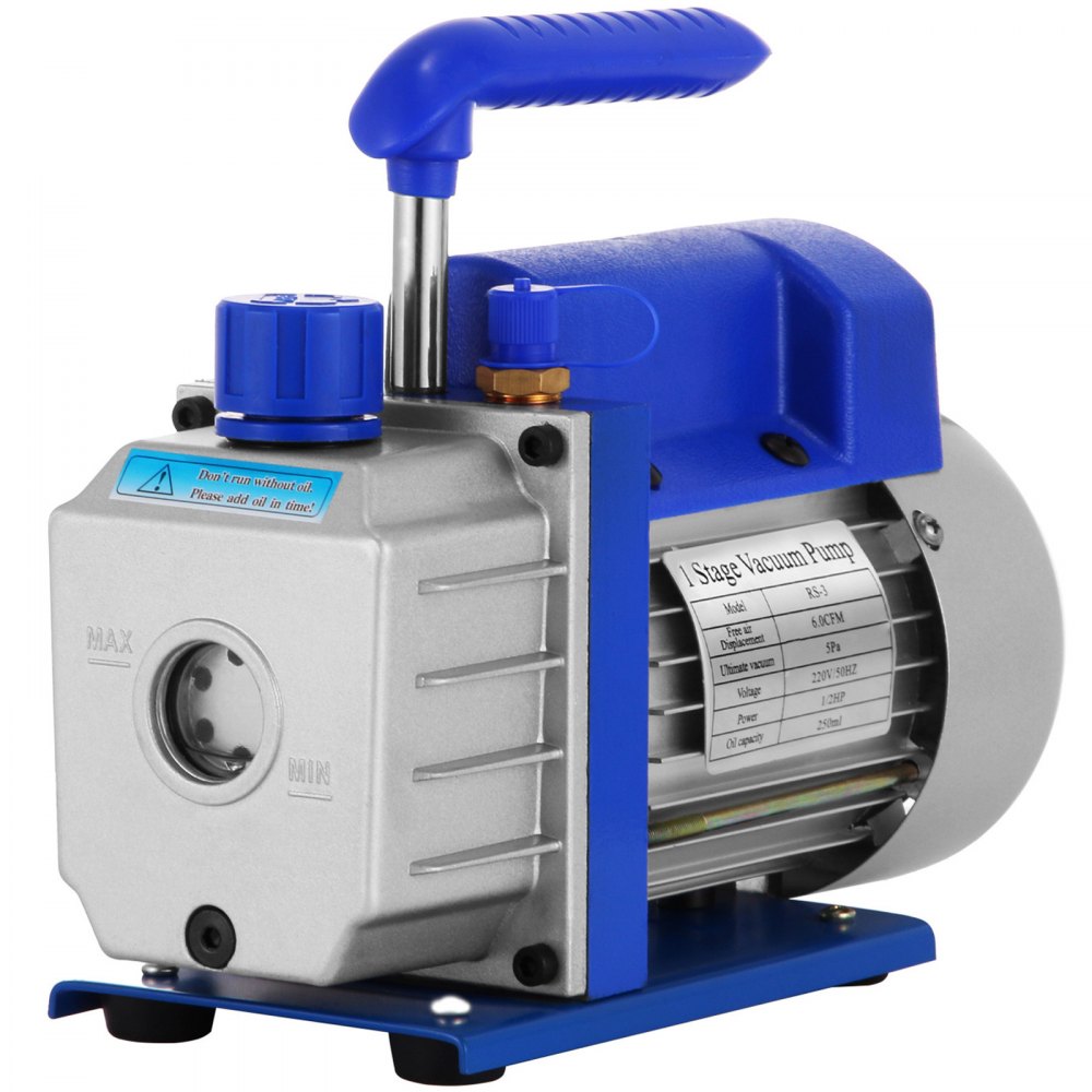 Bomba De Vacío 6cfm 1/2 Hp Para Aire Acondicionado Sistemas De Refrigeración