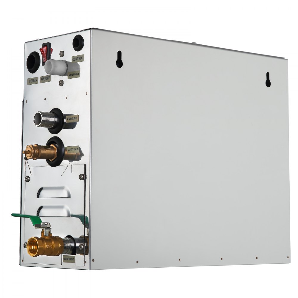 VEVOR Máquina de Vapor Modelo ST-60, Generador Casero del Vapor 6 kW, Generador del Vapor 220 V - 240 V, 50 Hz / 60 Hz, Vaporizador de Baño Temperatura 35 - 55 °C Generador de Vapor de Baño para Spa