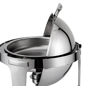 Catering Chafing Dish Calentador De Alimentos Plato Redondo Con Tapa Nuevo