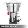 VEVOR Molino Maíz Eléctrico Amoladora Molino de Harina en Polvo 135 x 191 x 351 mm 2.000 W Molinillo de Granos Eléctrico de Acero Inoxidable