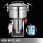 VEVOR Molino Maíz Eléctrico Amoladora Molino de Harina en Polvo 135 x 191 x 351 mm 2.000 W Molinillo de Granos Eléctrico de Acero Inoxidable