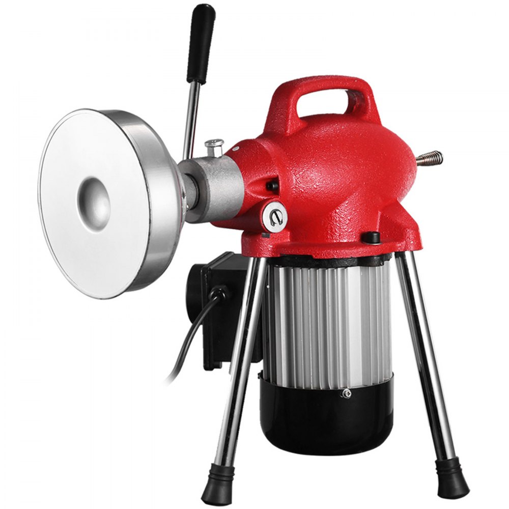 Máquina De Dragado Limpiador De Tubos De Drenaje 500 W 400rpm 20mx16mm 5mx9,5mm