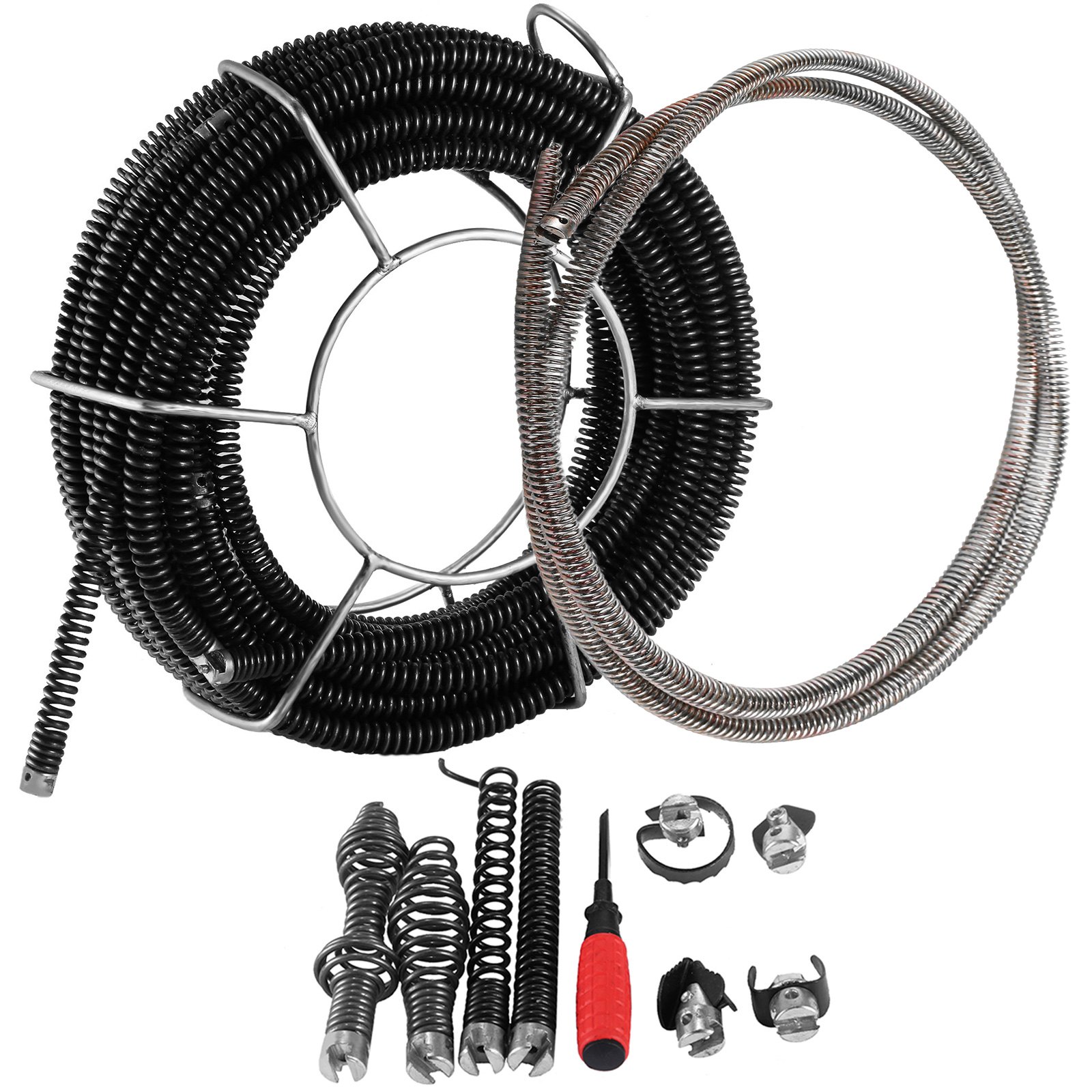 Máquina De Dragado Limpiador De Tubos De Drenaje 500 W 400rpm 20mx16mm 5mx9,5mm